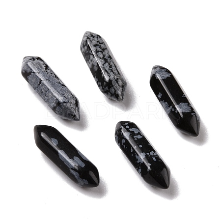Natural Snowflake Obsidian Beads G-K330-48-1