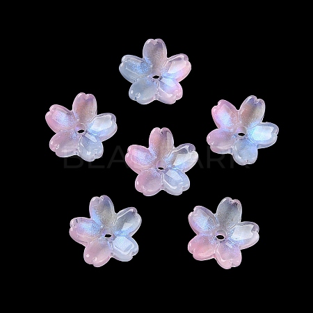 Electroplate Transparent Glass Beads PW-WG44A55-03-1