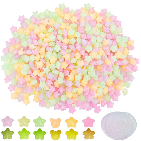 CRASPIRE 400Pcs Star Luminous Sealing Wax Particles DIY-CP0009-25-1