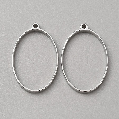 304 Stainless Steel Open Back Bezel Pendants FIND-WH0152-123C-1