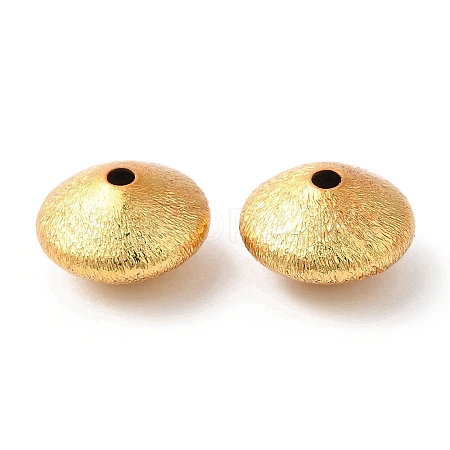 Brass Textured Beads KK-L155-10C-G-1