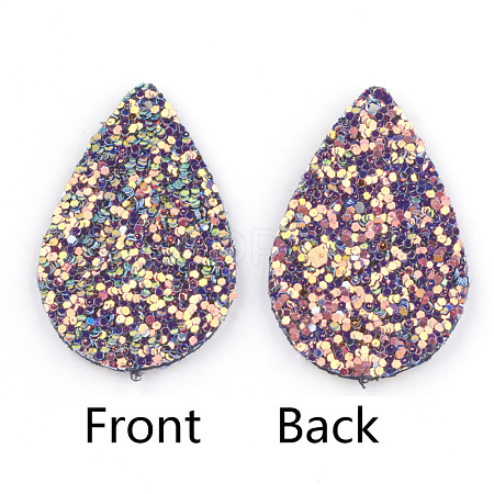 PU Leather Pendants FIND-T020-026E-1