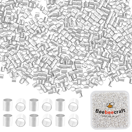 5000Pcs Brass Crimp Beads KK-BBC0015-75S-1