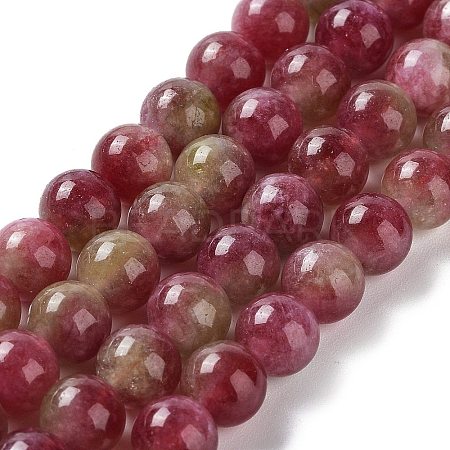 Dyed Natural Malaysia Jade Beads Strands G-G021-02A-01-1