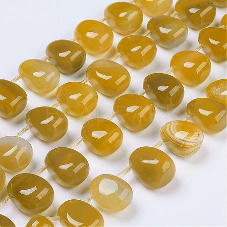 Natural Agate Beads Strands G-G693-A11-1