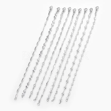 Tarnish Resistant 304 Stainless Steel Link Chain Bracelets BJEW-P239-13-1