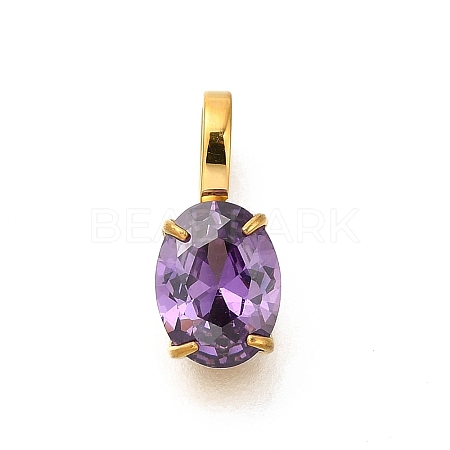 Ion Plating(IP) 304 Stainless Steel Rhinestone Pendants STAS-A104-11G-04-1