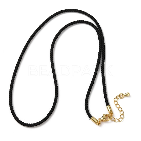 2MM Round Nylon Milan Cord Necklace Makings MAK-F038-C19-G-1
