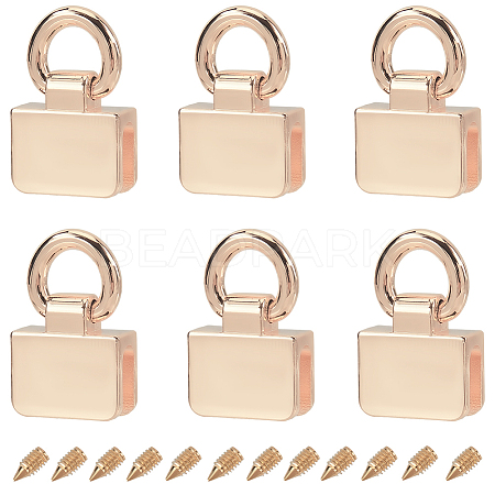 6Pcs Zinc Alloy Bag Buckles FIND-GF0006-89B-1