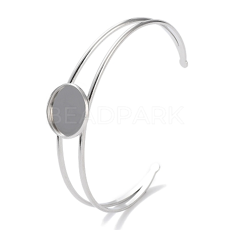 Non-Tarnish 304 Stainless Steel Bracelets Setting Making BJEW-B090-03B-P-1