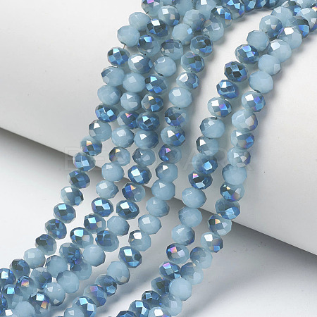 Electroplate Glass Beads Strands EGLA-A034-J4mm-I02-1