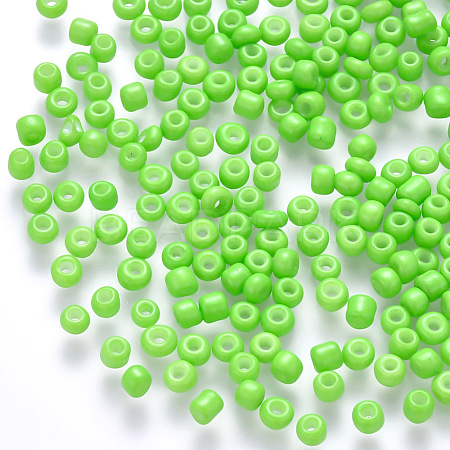 12/0 Baking Paint Glass Round Seed Beads SEED-S036-01A-16-1