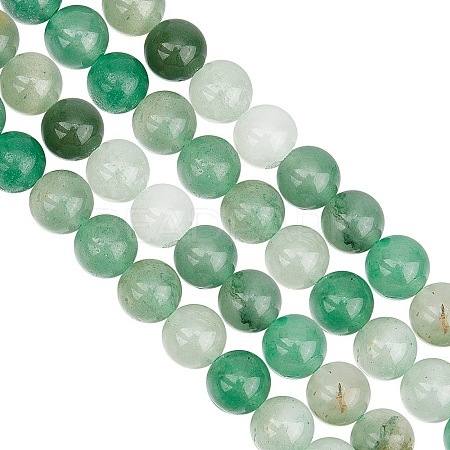 2 Strands Natural Green Aventurine Beads Strands G-GO0001-29B-1