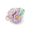 Glass Seed Beaded Flowerpot Pendants PALLOY-MZ00520-04-4