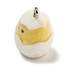 Flocking Resin Cute Pendants RESI-L043-02P-04-2