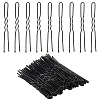 100Pcs Hair Accessories Iron Hair Forks Findings OHAR-SC0001-08-1