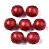 Spray Painted Natural Wood Beads WOOD-ZX040-01B-03-LF-1