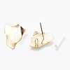 Brass Stud Earring Findings KK-S348-112-2