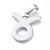 Non-Tarnish 304 Stainless Steel Pendants STAS-L210-06F-P-1