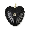 Natural Obsidian Carved Pendants G-C276-01G-01-1