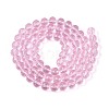 Transparent Glass Bead Strands GLAA-R095-10mm-33-2