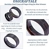 DICOSMETIC 16Pcs 8 Size 316 Stainless Steel Grooved Finger Ring for Men Women RJEW-DC0001-09B-5