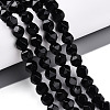 Natural Obsidian Beads Strands G-T139-8mm-50-1