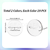 40Pcs 2 Colors Acrylic Card Holder Stand FIND-GA0006-76B-2