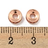 Brass Cubic Zirconia Spacer Beads KK-L215-004B-RG01-2