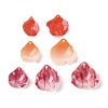 3-Petal Opaque Acrylic Bead Caps SACR-D007-08B-4
