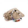 Natural Rutilated Quartz Beads Stretch Bracelets BJEW-JB03846-03-3