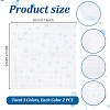 6Pcs 3 Colors 11CT Cross Stitch Fabric Sheets AJEW-PH0006-56-2
