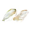 Baking Paint Transparent Glass Pendants DGLA-N014-02C-2