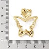 Rack Plating Brass Micro Pave Clear Cubic Zirconia Pendants KK-H474-19G-10-3