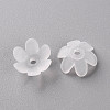 Frosted Acrylic Bead Caps MACR-S371-07A-701-2