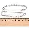 304 Stainless Steel Safety Pins Brooch Findings STAS-K252-05D-P-3