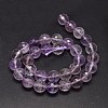Faceted Natural Ametrine Round Bead Strands G-F266-15-12mm-2