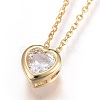 304 Stainless Steel Pendant Necklaces NJEW-O108-14G-1