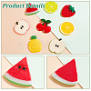 24Pcs 8 Styles Fruit Theme Plastic Cabochons KY-GA0001-25-4