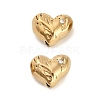 304 Stainless Steel Rhinestone Bead STAS-U047-06G-1