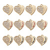 12Pcs 3 Colors Alloy Rhinestone Pendants FIND-TA0010-31-2