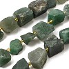 Raw Rough Natural Green Aventurine Beads Strands G-Z087-B05-2