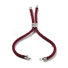 Twisted Nylon Cord Silder Bracelets DIY-B066-03P-06-2