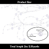1Pc Plastic Pearl Round Beaded Trim OCOR-GF0004-43B-2