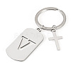 1Pc Stainless Steel Keychains KEYC-TADJ0001-08V-1