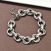 304 Stainless Steel Rolo Chain Bracelets for Women BJEW-S176-01P-A-1