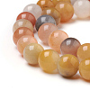 Natural Golden Silk Jade Beads Strands G-L555-05-8mm-2