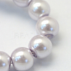 Baking Painted Pearlized Glass Pearl Round Bead Strands X-HY-Q003-10mm-25-3
