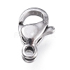 Tarnish Resistant 316 Surgical Stainless Steel Lobster Claw Clasps X-STAS-M281-01P-A-1