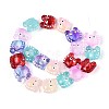Half Baking Paint Transparent Glass Enamel Beads Strands GLAA-N061-02-2